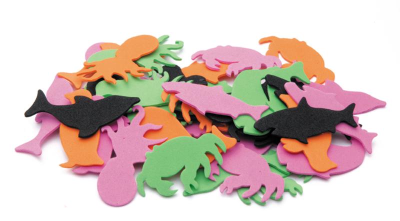 EC Foam Shapes - Sea Life Pack of 60